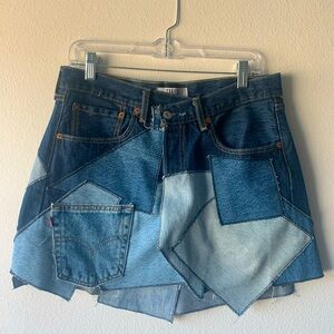 Tanaka Vintage Repurposed Denim Skirt